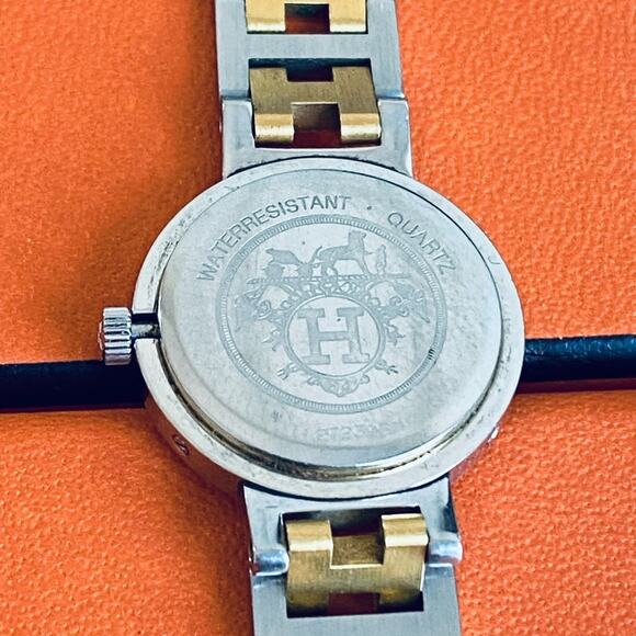 Authentic-Herms-TwoTone-Stainless-Steel-Watch-24mm- - Picture 2 of 10